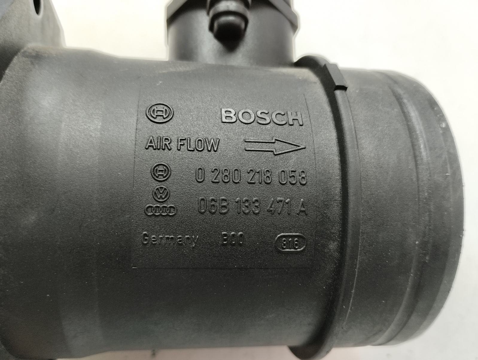 06B 133 471 A MISURATORE DI FLUSSO / 2007 / 166285 PER AUDI A4 BERLINA 8E 2.0 - Foto 3 di 8